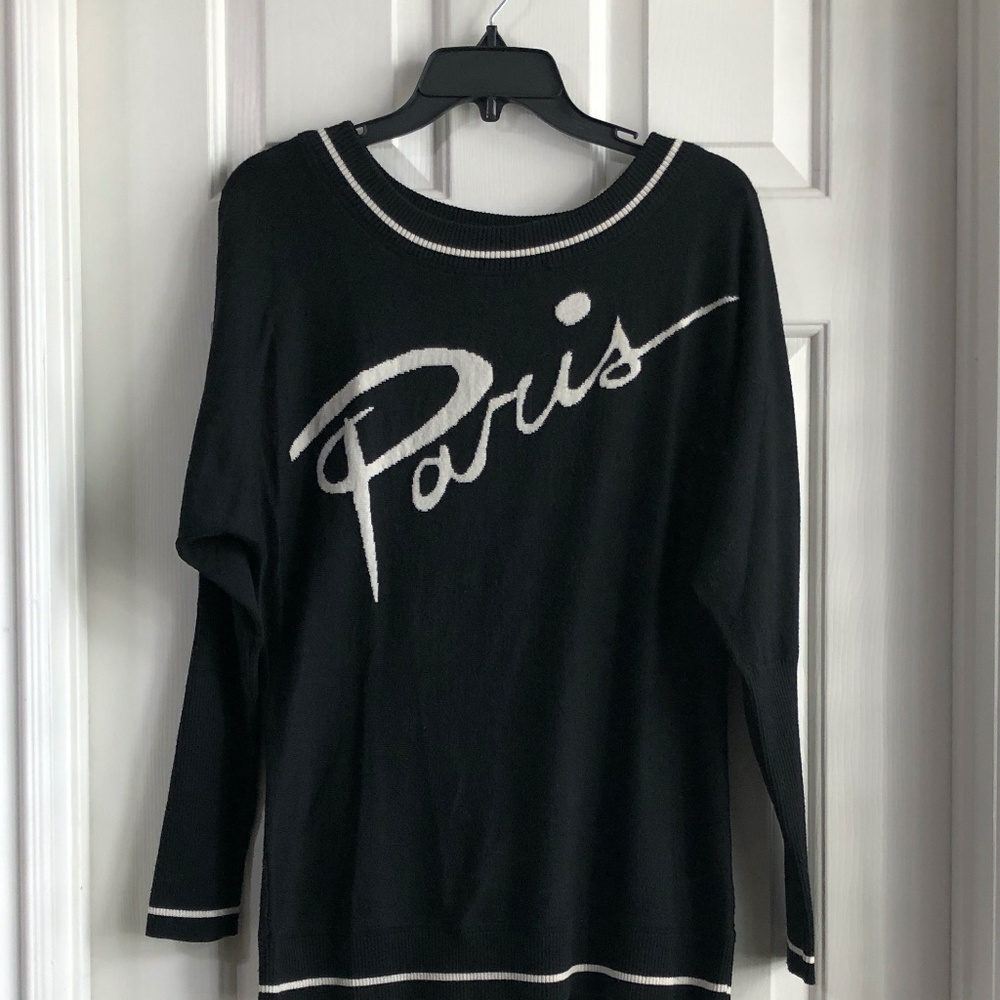 Catherine Malandrino Black "Paris" Sweater